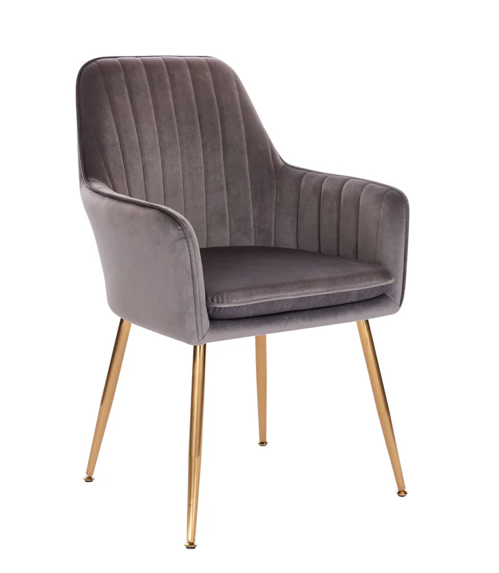 Silla Jaca Velvet Gris